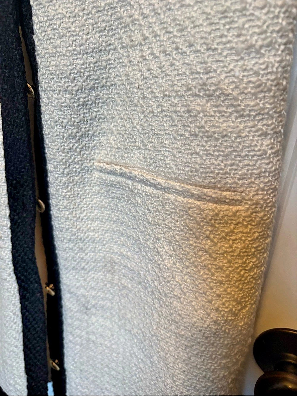 Abercrombie & Fitch The A&F Mara Tweed Vest Mini Dress Cream & Black sz Medium - Picture 8 of 11